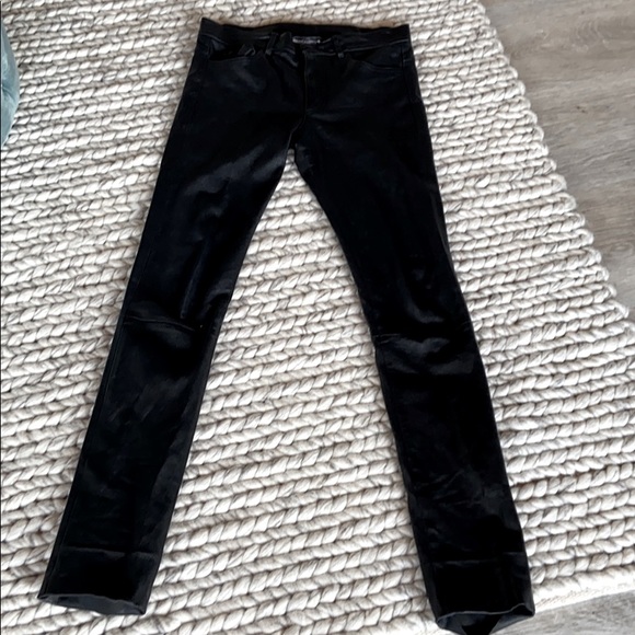 Helmut Lang 5-Pocket Leather Pants - Picture 1 of 4